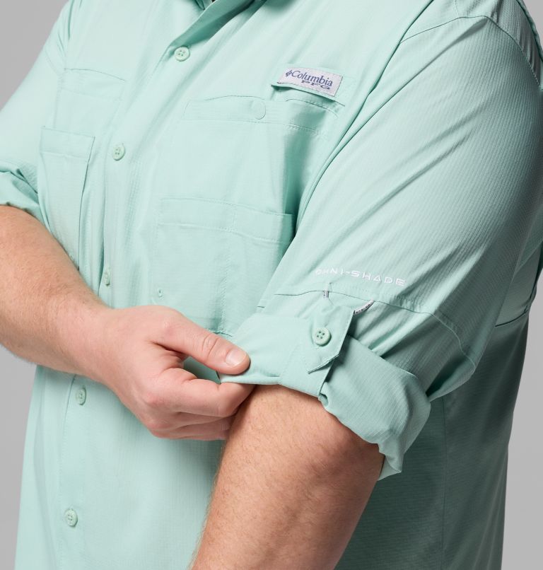 Men’s PFG Tamiami II Long Sleeve Shirt - Big, Color: Misty Jade, image 6