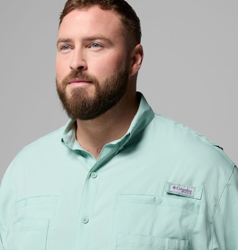 Men’s PFG Tamiami II Long Sleeve Shirt - Big, Color: Misty Jade, image 7