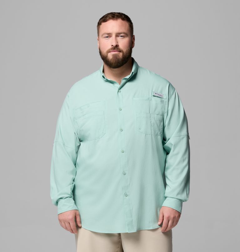 Men’s PFG Tamiami II Long Sleeve Shirt - Big, Color: Misty Jade, image 1