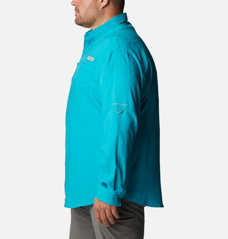 Thumbnail: Chemise à manches longues PFG Tamiami II pour homme - Tailles fortes, Color: Ocean Teal, image 3