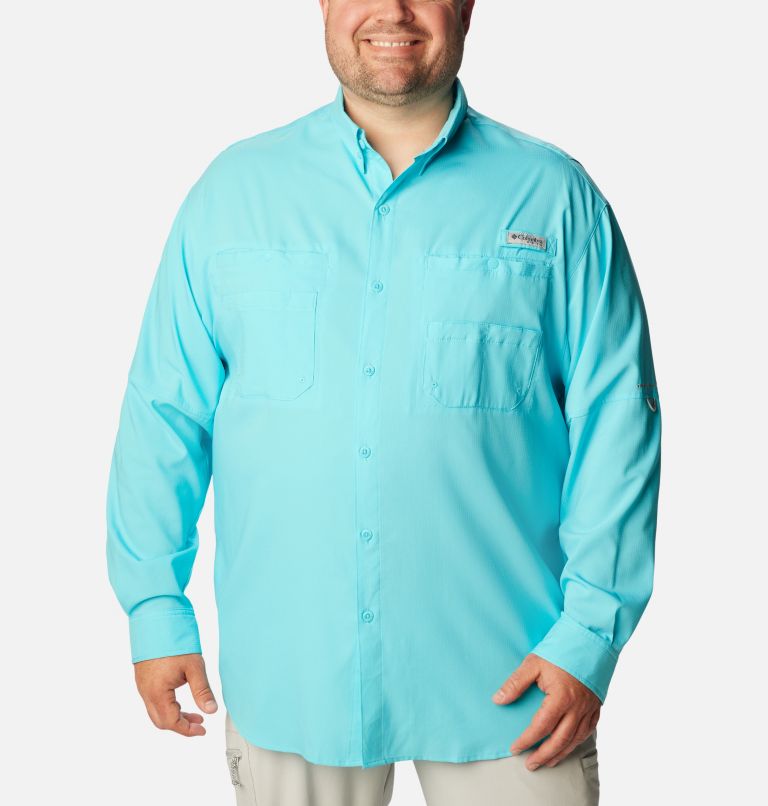 Columbia PFG Yellow Fishing Shirt Mens Size XL Long Sleeve Omni Shade Vented