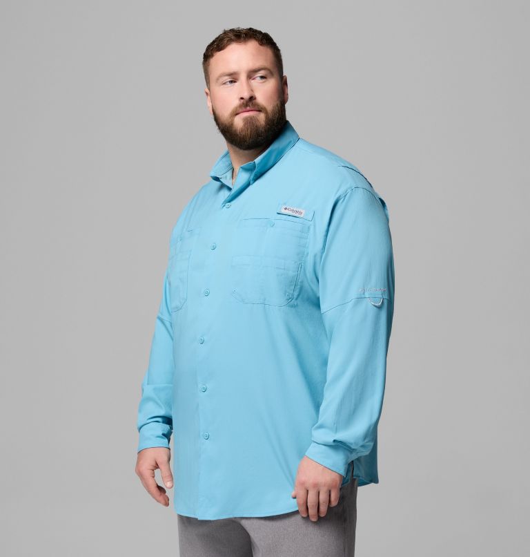 Men’s PFG Tamiami II Long Sleeve Shirt - Big, Color: Vintage Blue, image 4