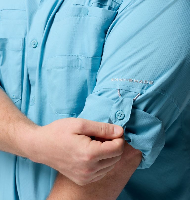 Men’s PFG Tamiami II Long Sleeve Shirt - Big, Color: Vintage Blue, image 6