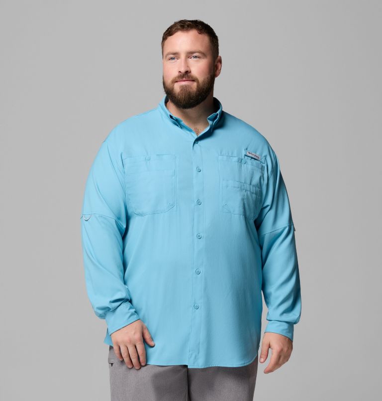 Men’s PFG Tamiami II Long Sleeve Shirt - Big, Color: Vintage Blue, image 1
