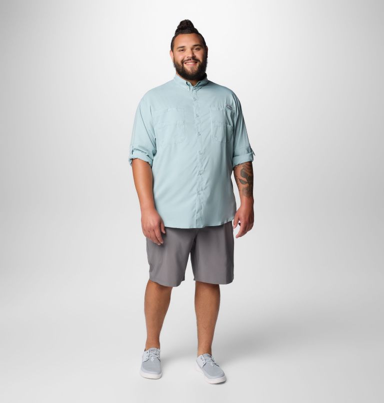 Men’s PFG Tamiami II Long Sleeve Shirt - Big, Color: Crushed Blue, image 3