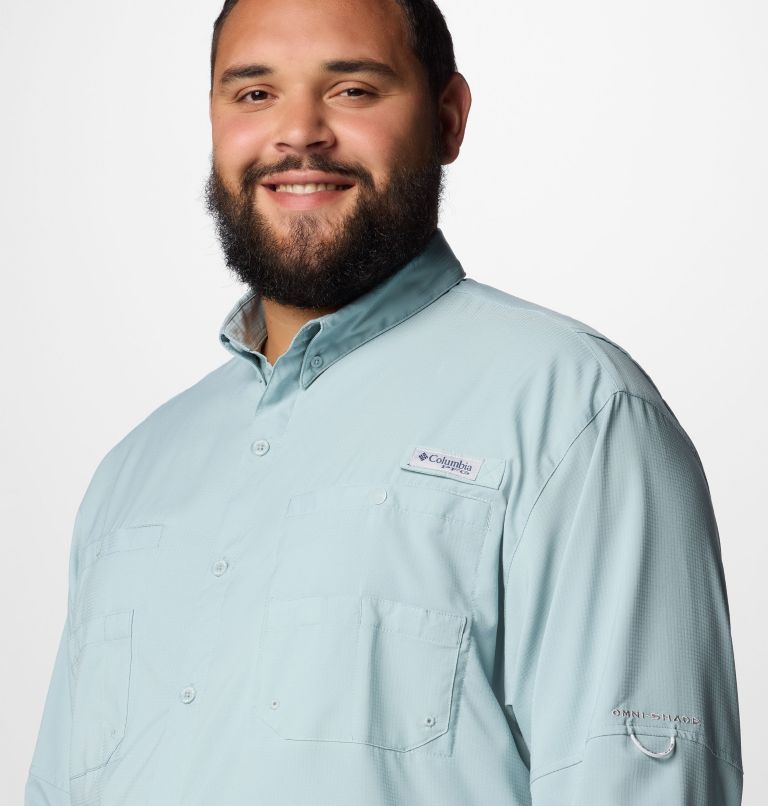 Men’s PFG Tamiami II Long Sleeve Shirt - Big, Color: Crushed Blue, image 5