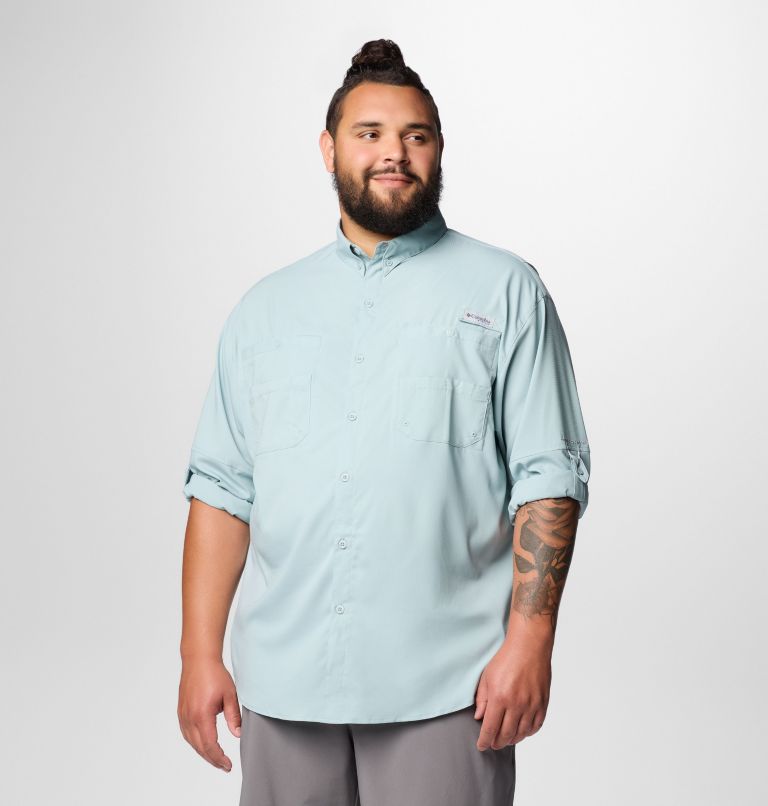 Men’s PFG Tamiami II Long Sleeve Shirt - Big, Color: Crushed Blue, image 7