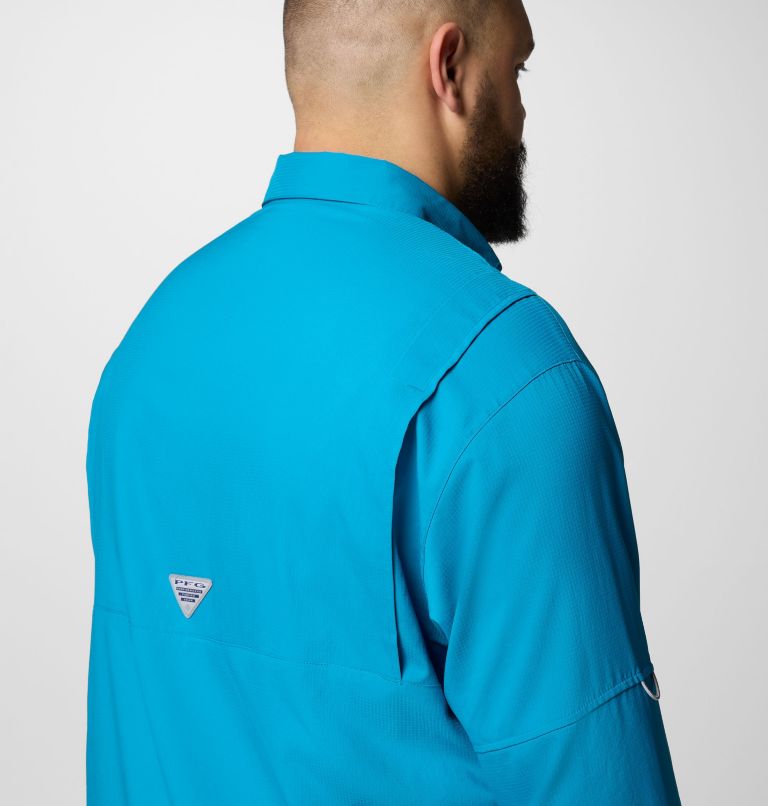 Men’s PFG Tamiami II Long Sleeve Shirt - Big, Color: Blue Echo, image 6