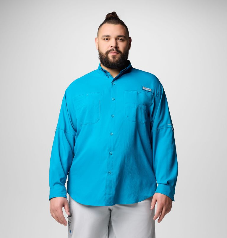 Men’s PFG Tamiami II Long Sleeve Shirt - Big, Color: Blue Echo, image 1