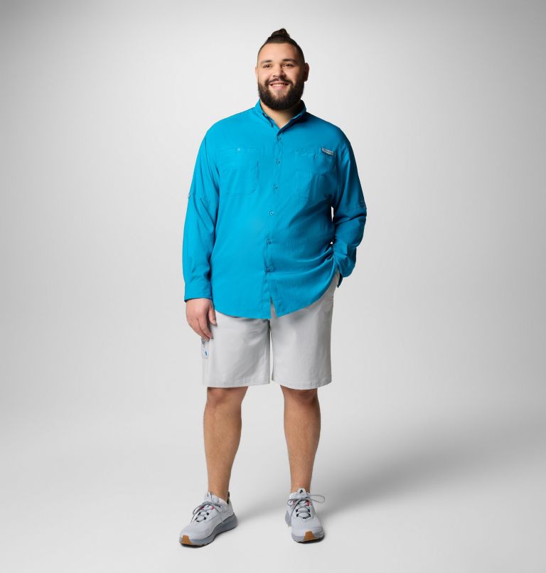 Men’s PFG Tamiami II Long Sleeve Shirt - Big, Color: Blue Echo, image 2