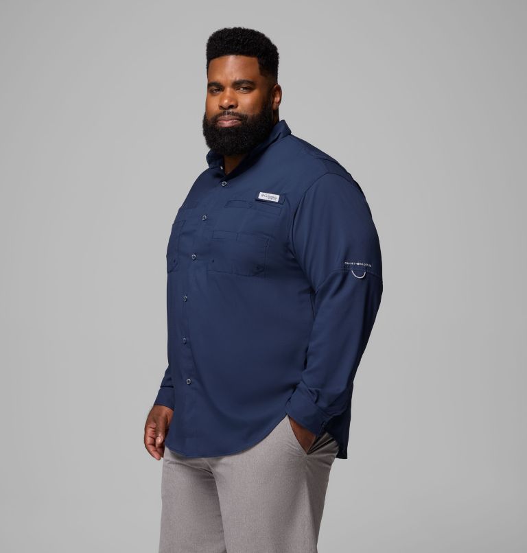 Men’s PFG Tamiami II Long Sleeve Shirt - Big, Color: Collegiate Navy, image 4