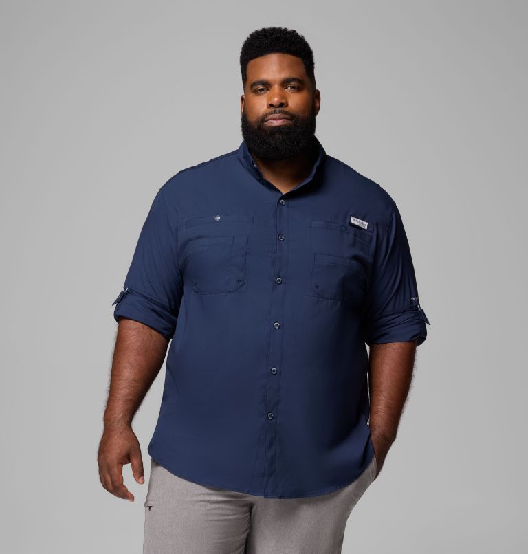 Men’s PFG Tamiami II Long Sleeve Shirt - Big, Color: Collegiate Navy, image 5