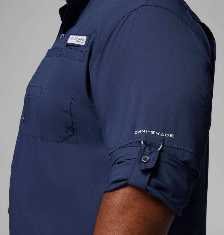 Men’s PFG Tamiami II Long Sleeve Shirt - Big, Color: Collegiate Navy, image 6