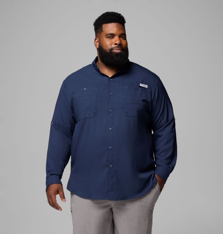 Men’s PFG Tamiami II Long Sleeve Shirt - Big, Color: Collegiate Navy, image 1