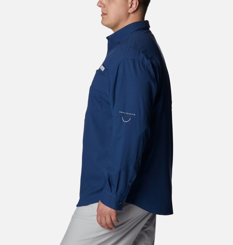 Men’s PFG Tamiami II Long Sleeve Shirt - Big, Color: Carbon, image 3