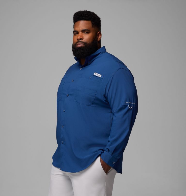 Men’s PFG Tamiami II Long Sleeve Shirt - Big, Color: Carbon, image 4