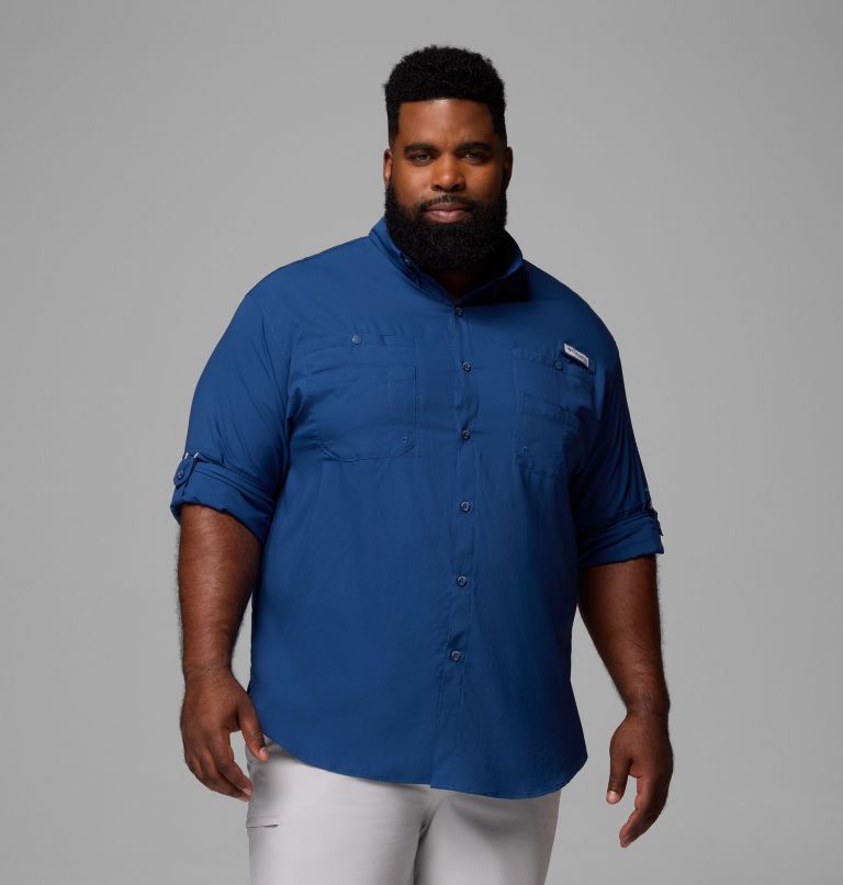 Men’s PFG Tamiami II Long Sleeve Shirt - Big, Color: Carbon, image 5