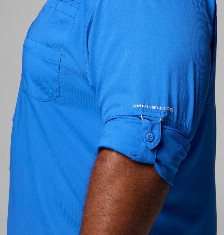 Men’s PFG Tamiami II Long Sleeve Shirt - Big, Color: Vivid Blue, image 6