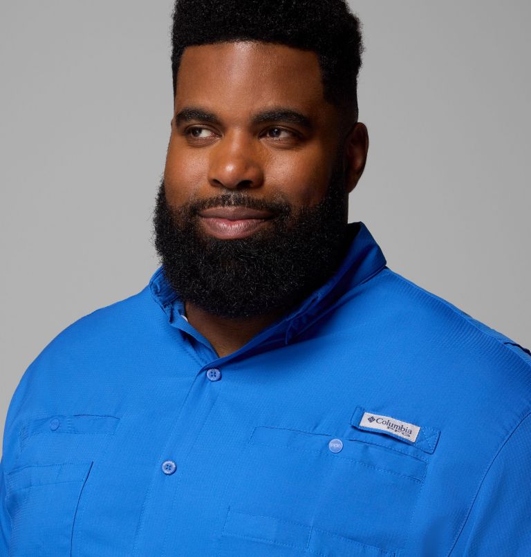 Men’s PFG Tamiami II Long Sleeve Shirt - Big, Color: Vivid Blue, image 7