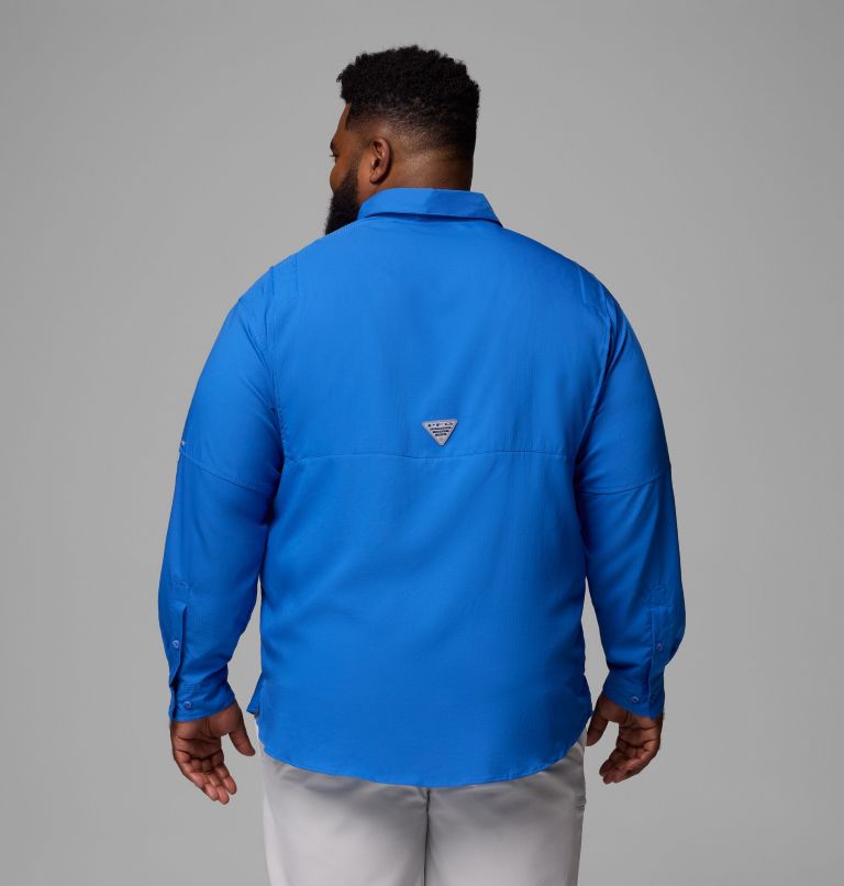 Men’s PFG Tamiami II Long Sleeve Shirt - Big, Color: Vivid Blue, image 3