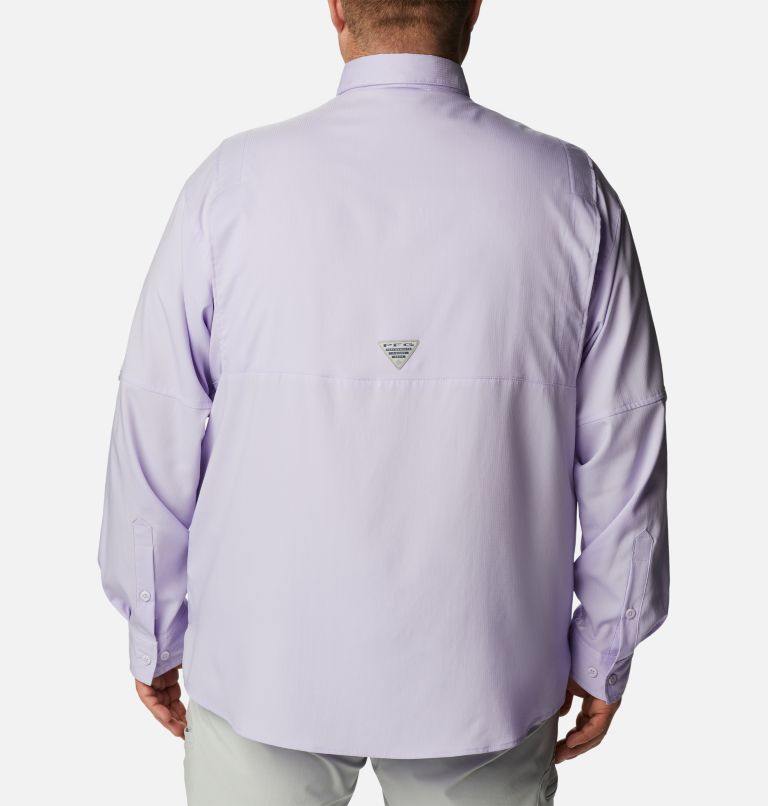 Thumbnail: Men’s PFG Tamiami II Long Sleeve Shirt - Big, Color: Soft Violet, image 2