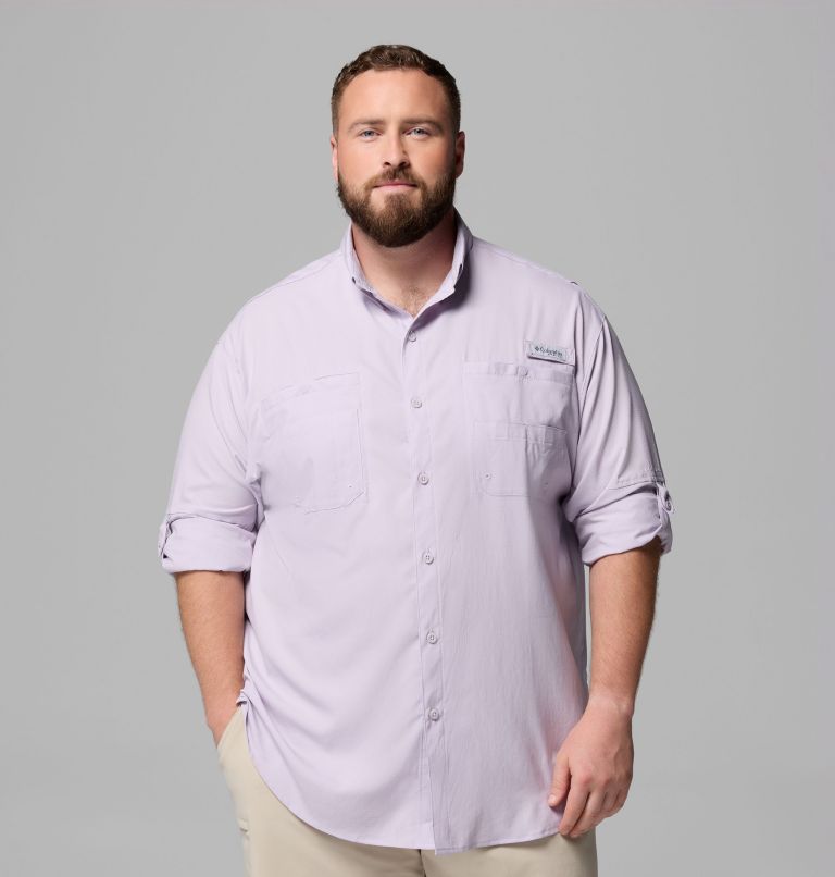 Men’s PFG Tamiami II Long Sleeve Shirt - Big, Color: Lavender Pearl, image 5