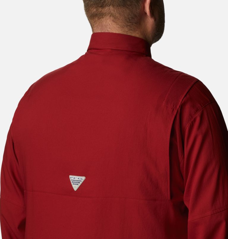 Men’s PFG Tamiami II Long Sleeve Shirt - Big, Color: Beet, image 5