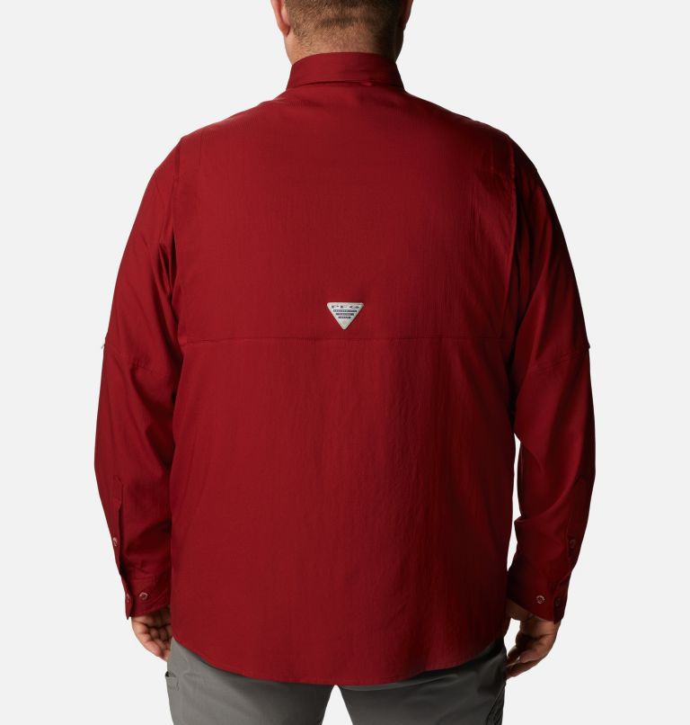 Men’s PFG Tamiami II Long Sleeve Shirt - Big, Color: Beet, image 2
