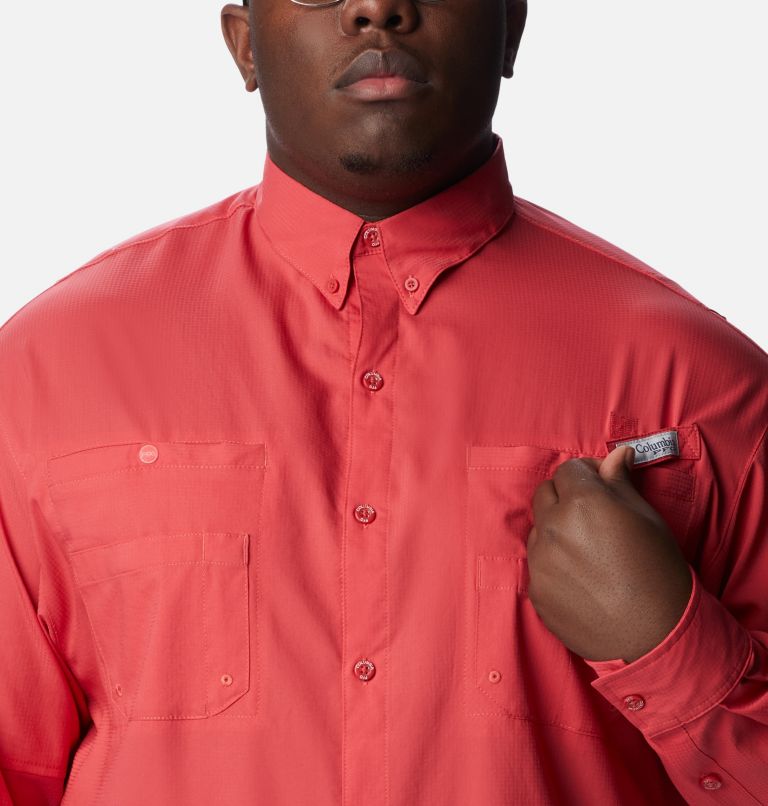 Chemise à manches longues PFG Tamiami II pour homme - Tailles fortes, Color: Sunset Red, image 4