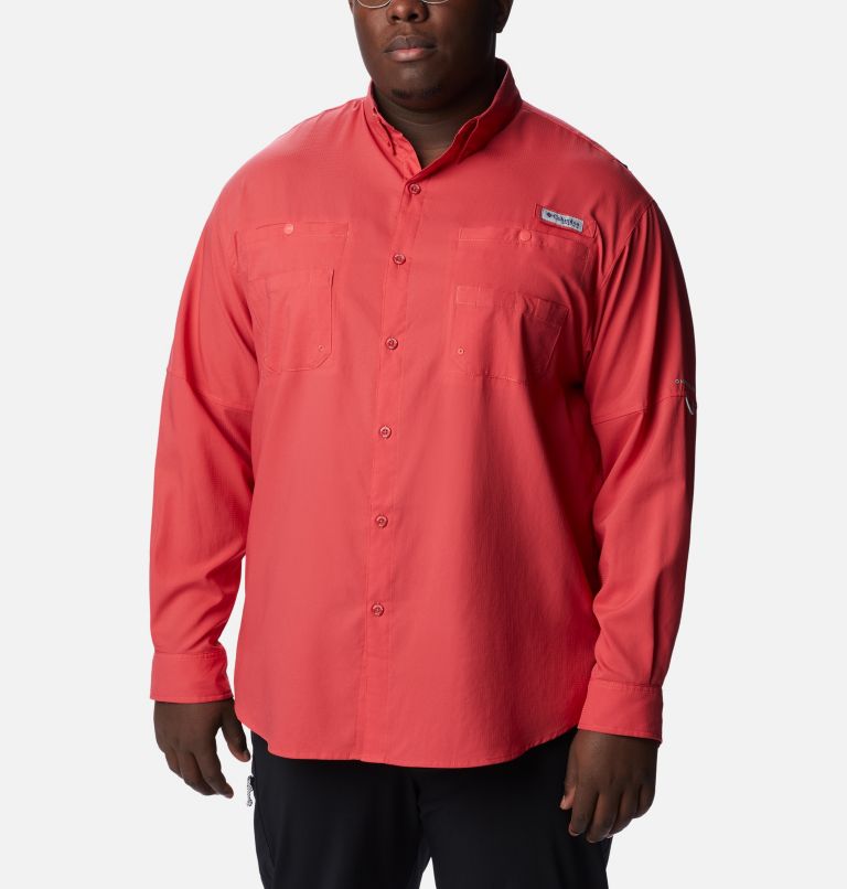 Chemise à manches longues PFG Tamiami II pour homme - Tailles fortes, Color: Sunset Red, image 1