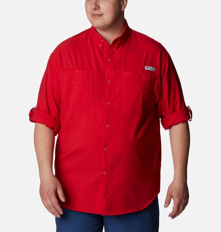 Men’s PFG Tamiami II Long Sleeve Shirt - Big, Color: Red Spark, image 6