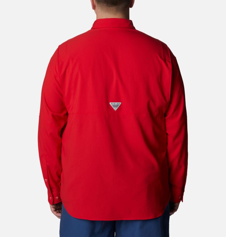 Thumbnail: Men’s PFG Tamiami II Long Sleeve Shirt - Big, Color: Red Spark, image 2