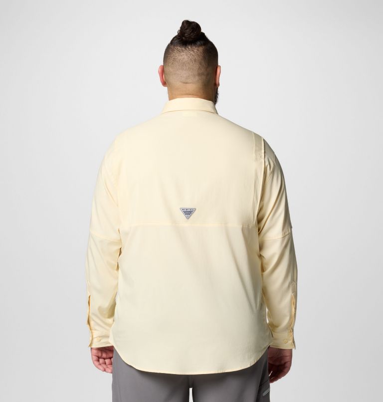 Men’s PFG Tamiami II Long Sleeve Shirt - Big, Color: Lemon Wash, image 3