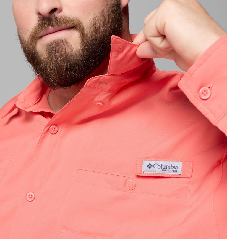 Men’s PFG Tamiami II Long Sleeve Shirt - Big, Color: Melonade, image 8