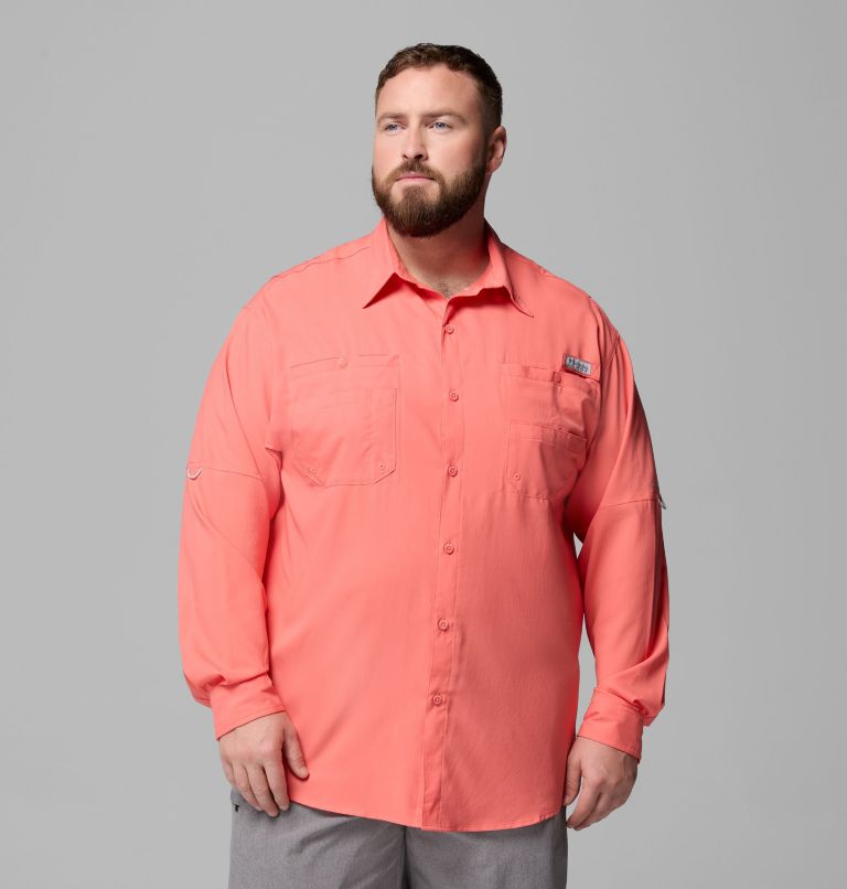Men’s PFG Tamiami II Long Sleeve Shirt - Big, Color: Melonade, image 1