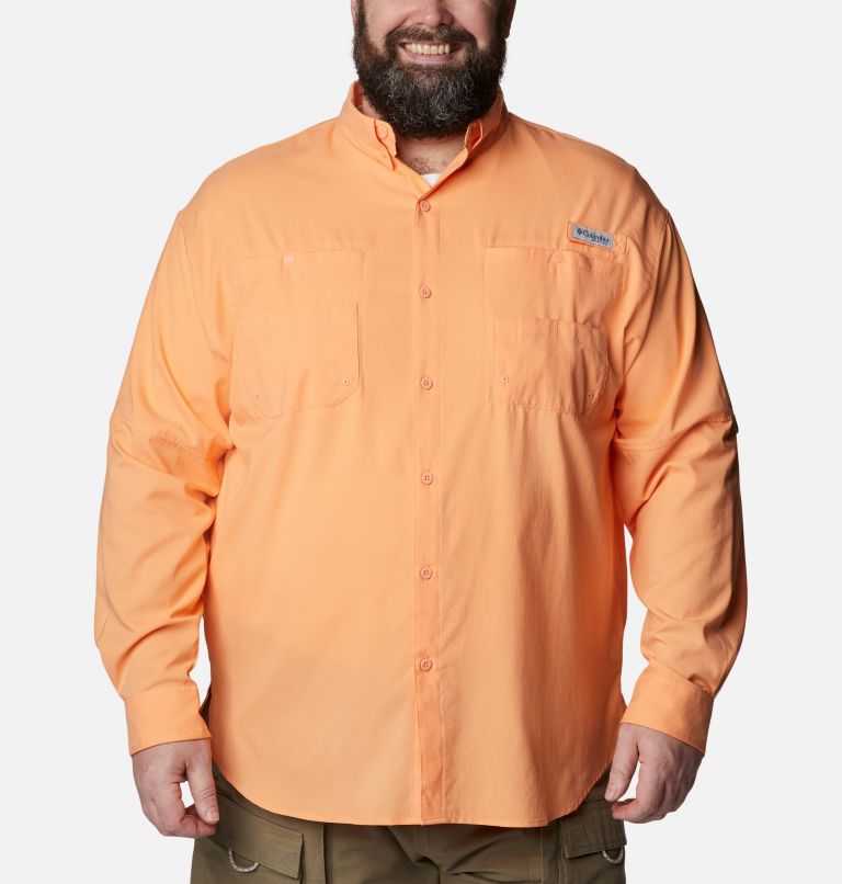  Columbia Big Boys PFG Silhouette Series Long Sleeve Shirt,  Backcountry Orange Bass, Large: Clothing, Shoes & Jewelry