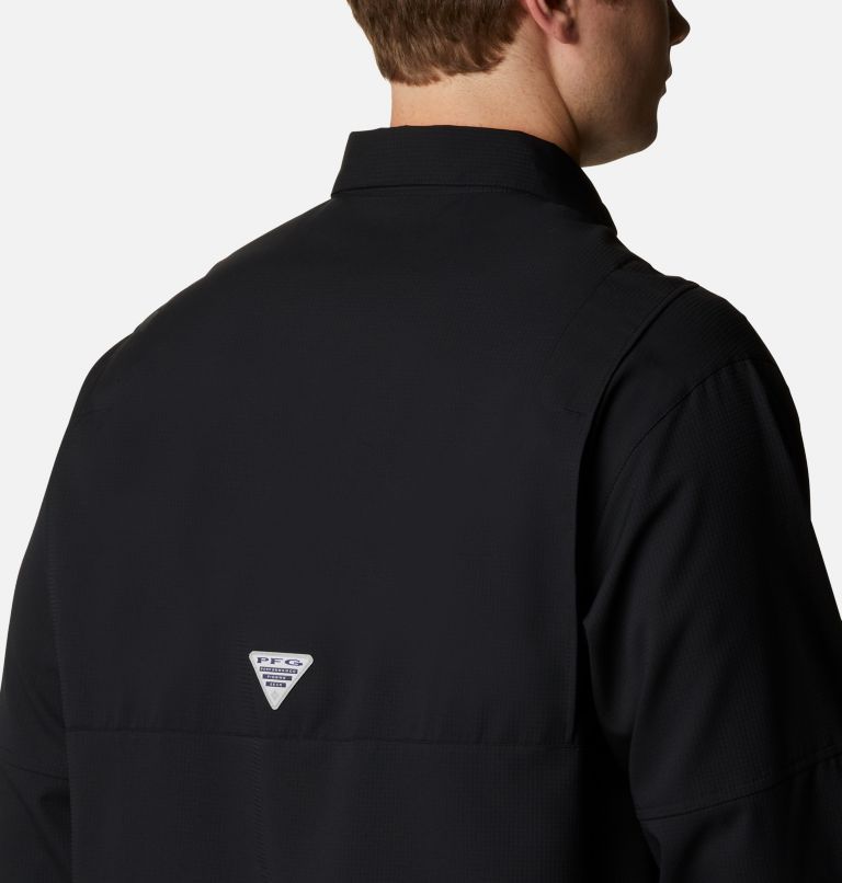Thumbnail: Men’s PFG Tamiami II Long Sleeve Shirt - Tall, Color: Black, image 5