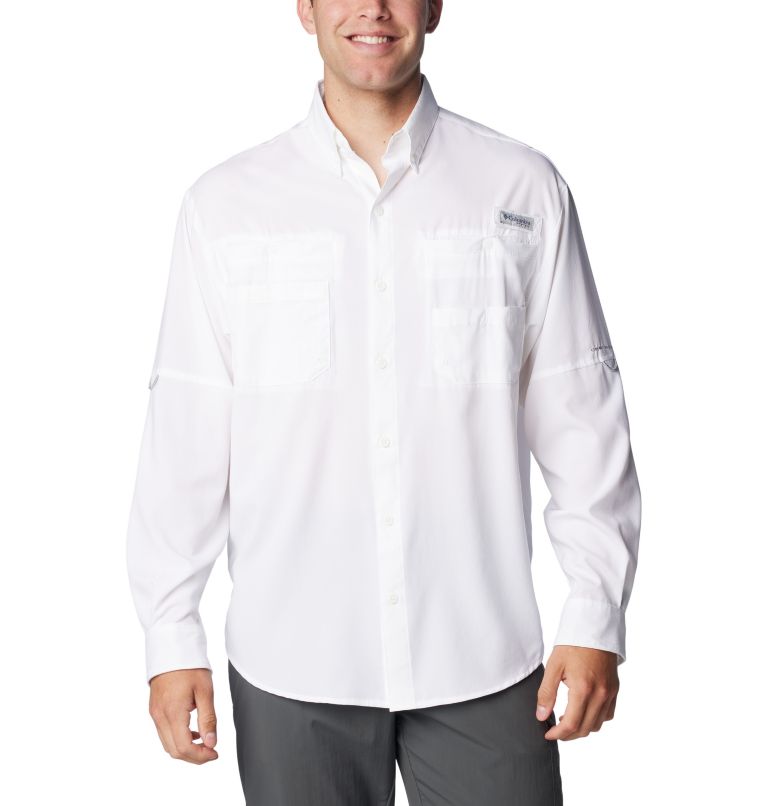 Men’s PFG Tamiami II Long Sleeve Shirt - Tall, Color: White, image 1