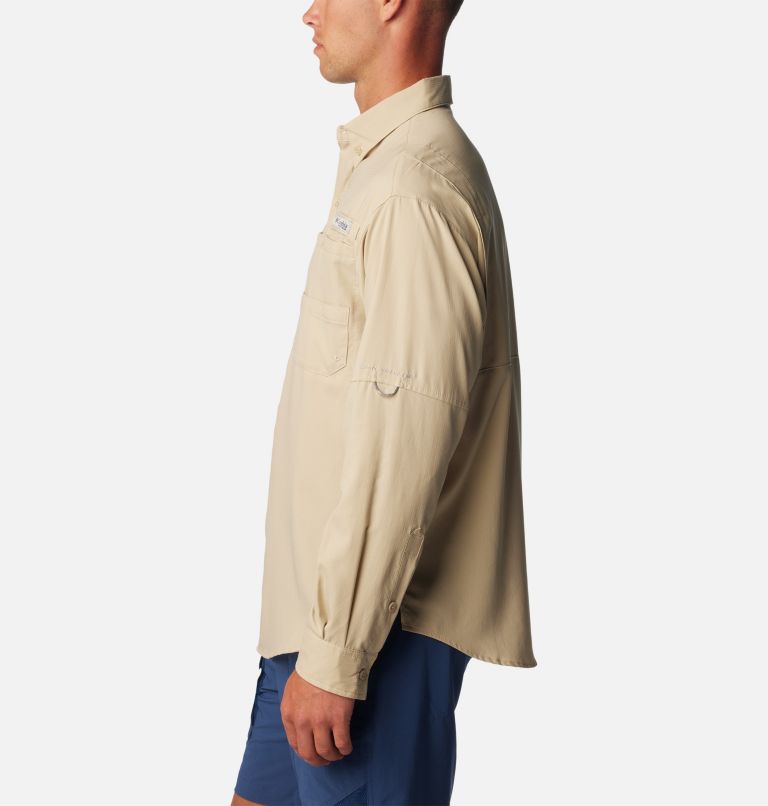 Men’s PFG Tamiami II Long Sleeve Shirt - Tall, Color: Fossil, image 3