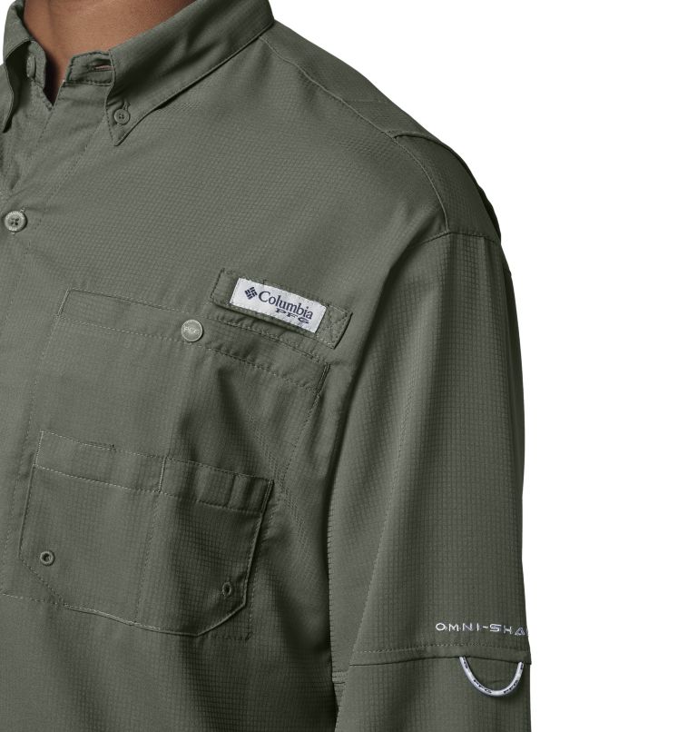 Men’s PFG Tamiami II Long Sleeve Shirt - Tall, Color: Cypress, image 4