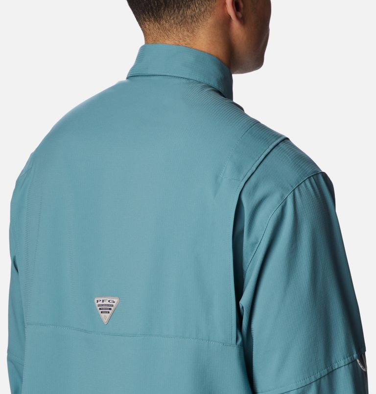 Thumbnail: Men’s PFG Tamiami II Long Sleeve Shirt - Tall, Color: Tranquil Teal, image 5