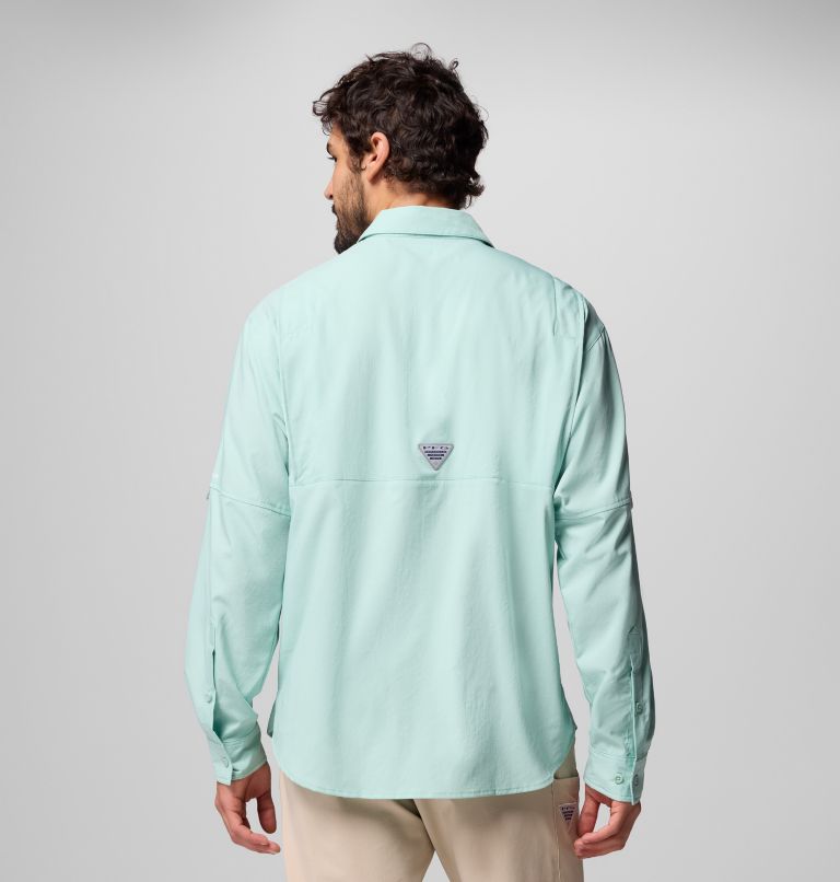 Men’s PFG Tamiami II Long Sleeve Shirt - Tall, Color: Misty Jade, image 3