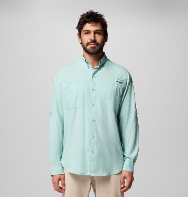 Chemise Columbia Manches Longues – Vert Clair – Taille XL – Homme – Outdoor