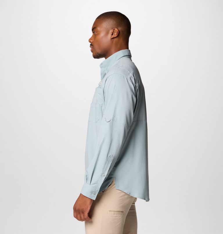 Men’s PFG Tamiami II Long Sleeve Shirt - Tall, Color: Crushed Blue, image 4