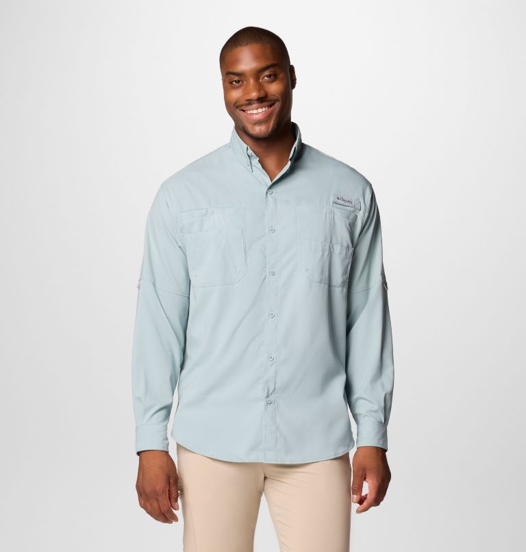 Men’s PFG Tamiami II Long Sleeve Shirt - Tall, Color: Crushed Blue, image 1