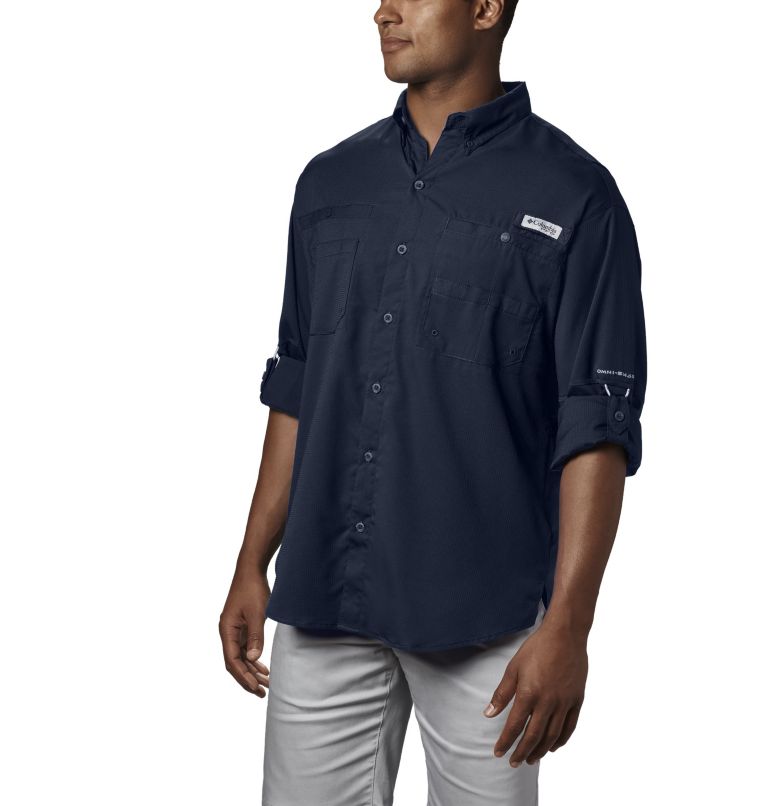 Men’s PFG Tamiami II Long Sleeve Shirt - Tall, Color: Collegiate Navy, image 3