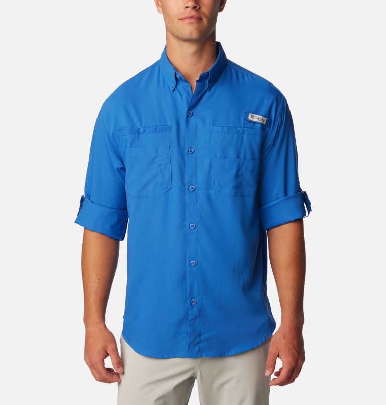 Columbia Men&s Vivid Blue Tamiami II Short Sleeve Shirt