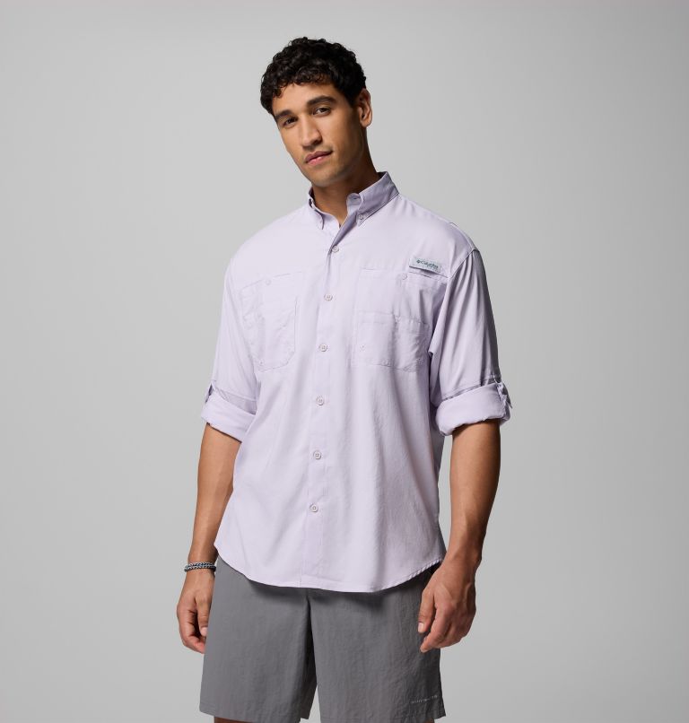 Men’s PFG Tamiami II Long Sleeve Shirt - Tall, Color: Lavender Pearl, image 5