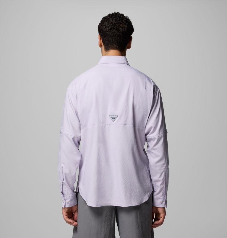 Men’s PFG Tamiami II Long Sleeve Shirt - Tall, Color: Lavender Pearl, image 3