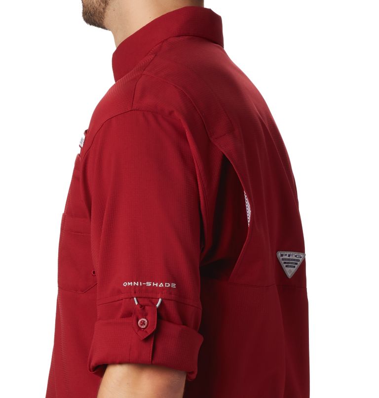 Men’s PFG Tamiami II Long Sleeve Shirt - Tall, Color: Beet, image 4